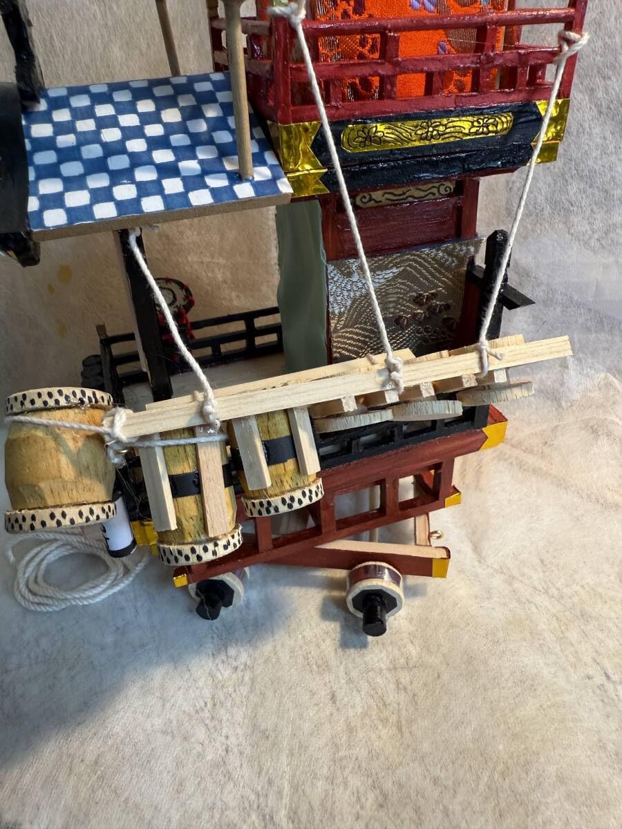 土浦祇園祭 城北町山車ミニチュア/送料込み 土浦祇園祭 大手町山車屋台